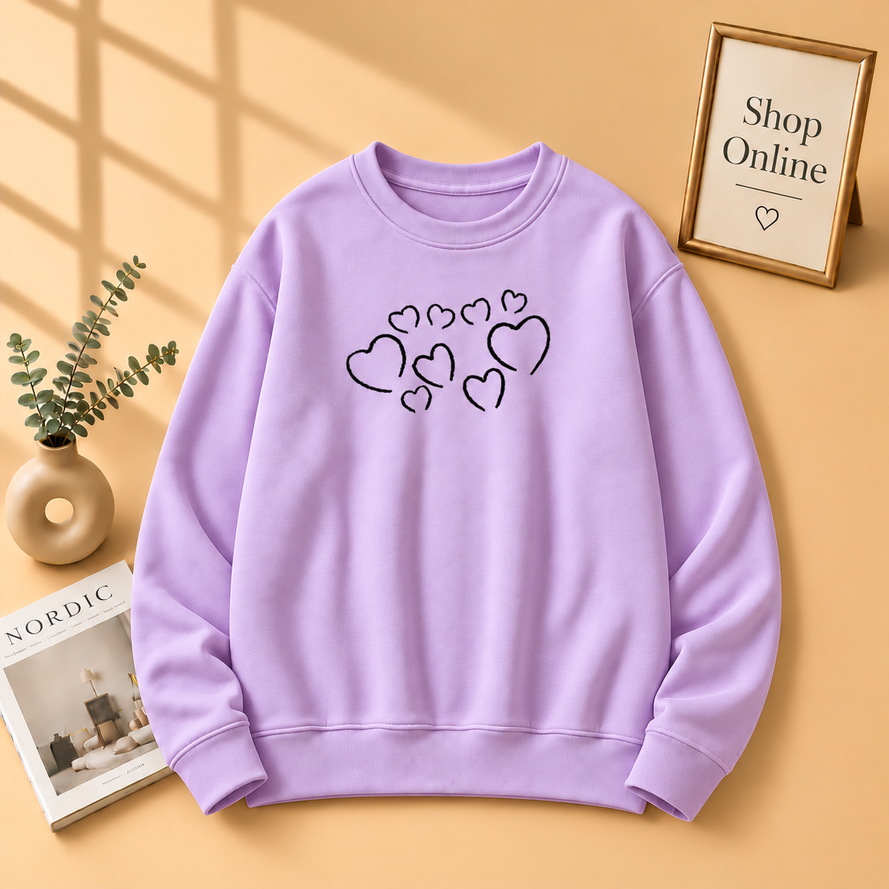 Plus Heart Sweatshirt