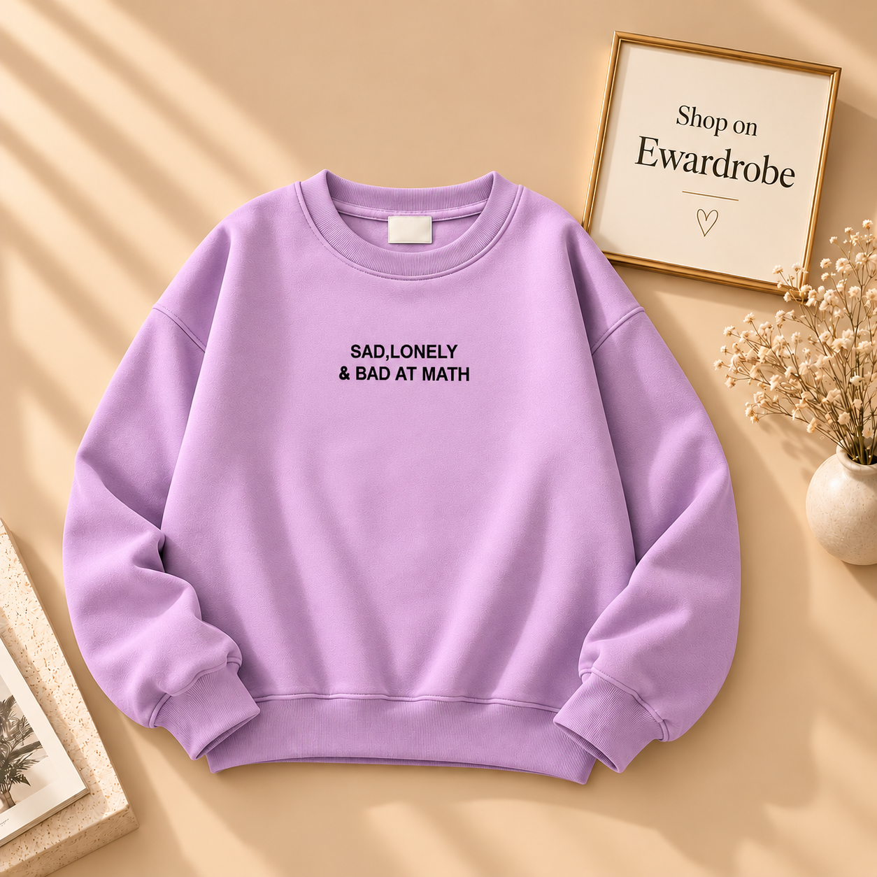 Sad, Lonely & Bad At Math Sweatshirt
