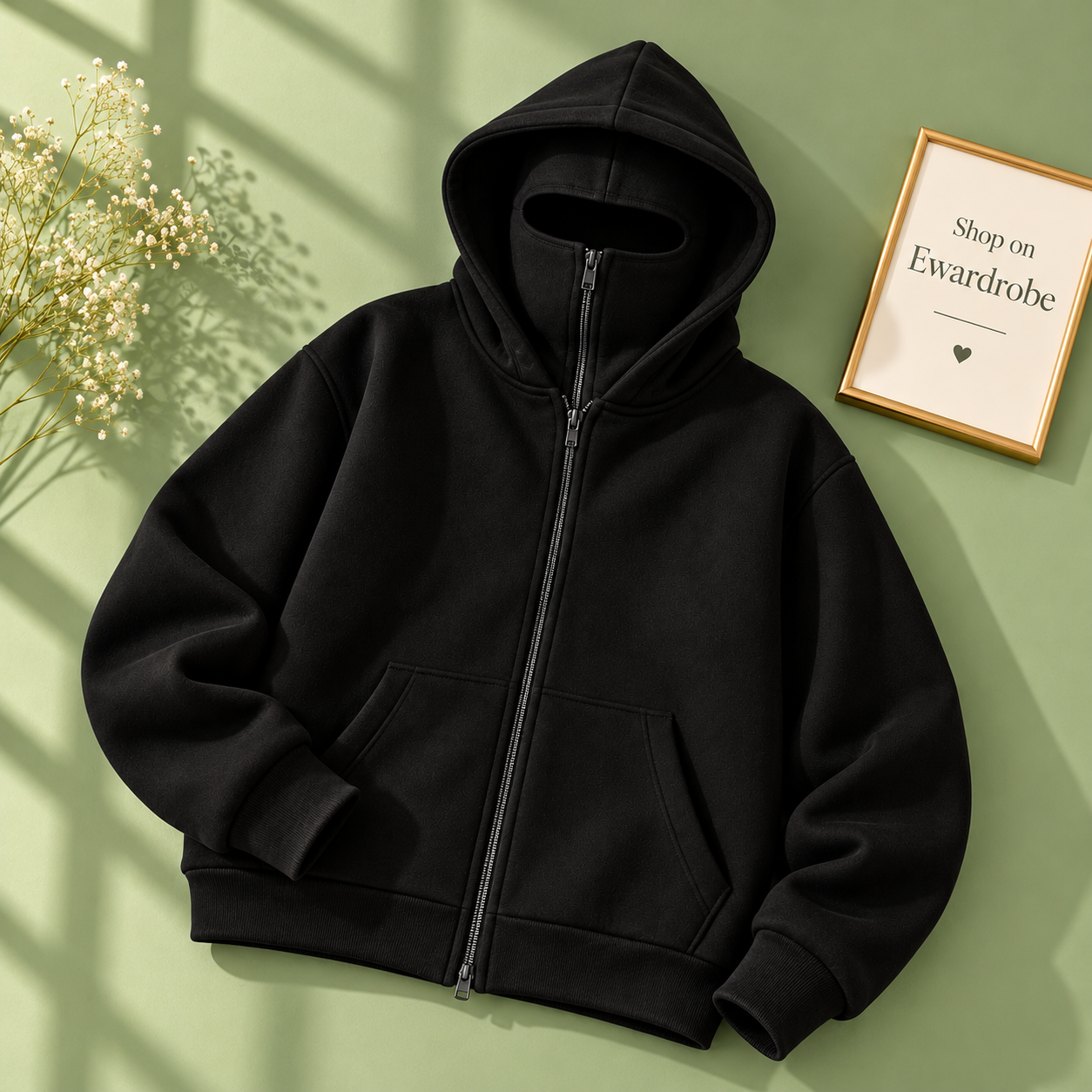 Ninja Black Hoodie - Men