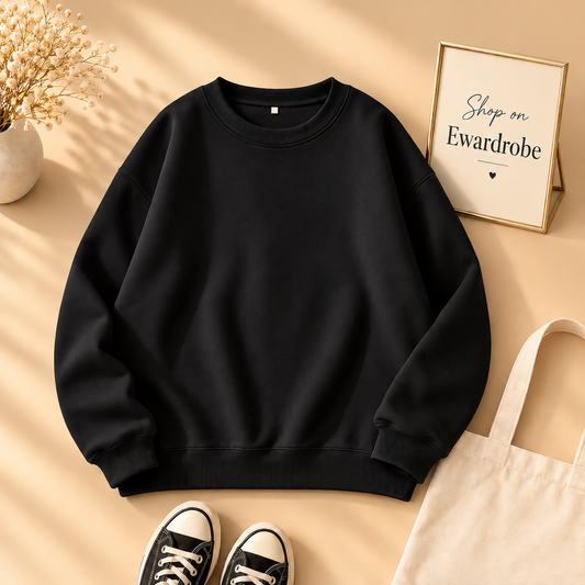 Basic Black Sweatshirt