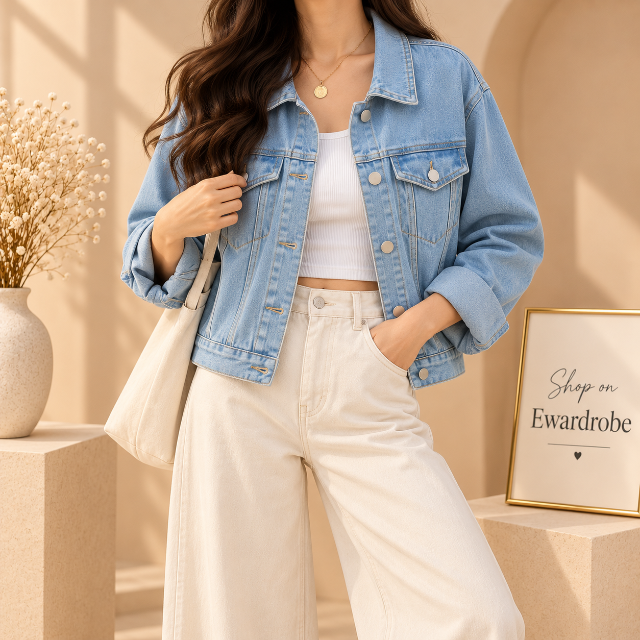 Ice Blue Denim Jacket