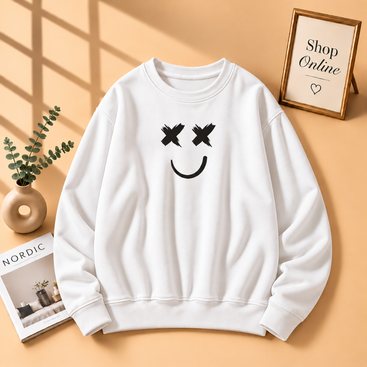 Marshmallow Printed Sweatshirt