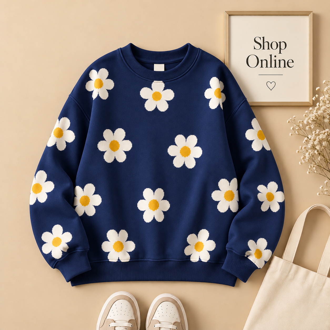Floral All-over Sweatshirt