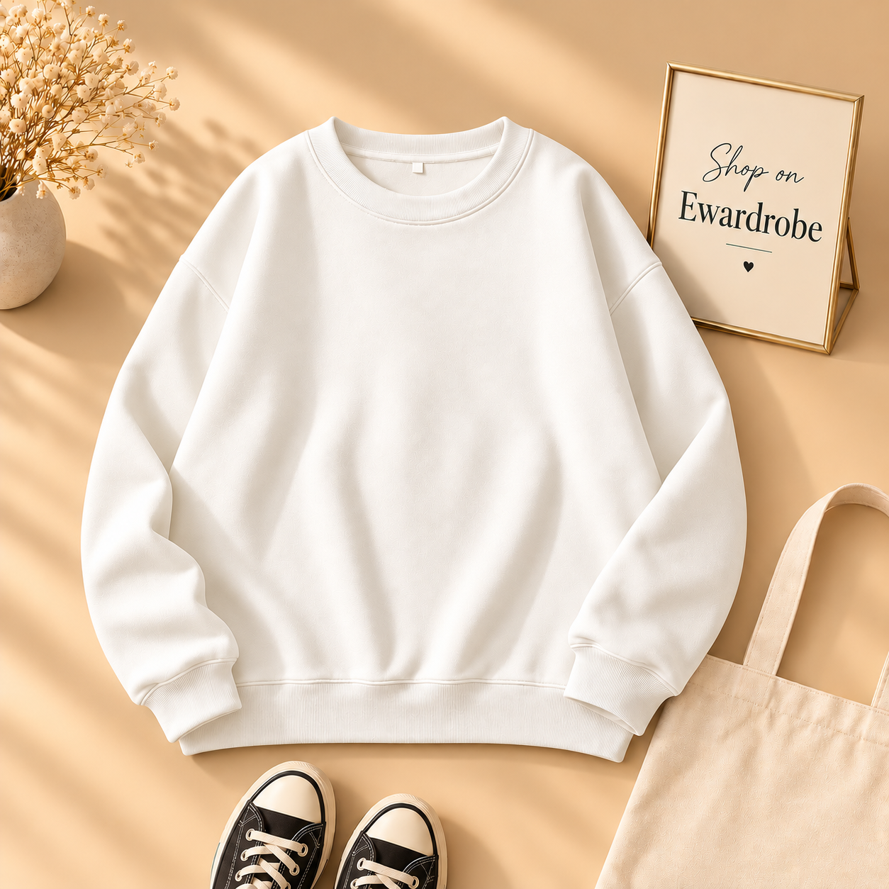 Basic White Sweatshirt