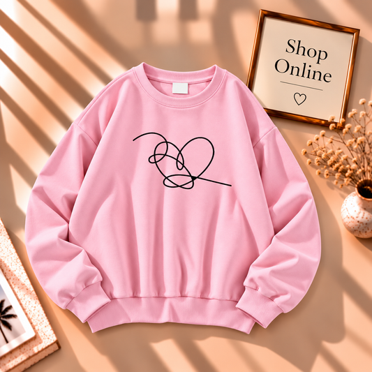 String Heart Sweatshirt