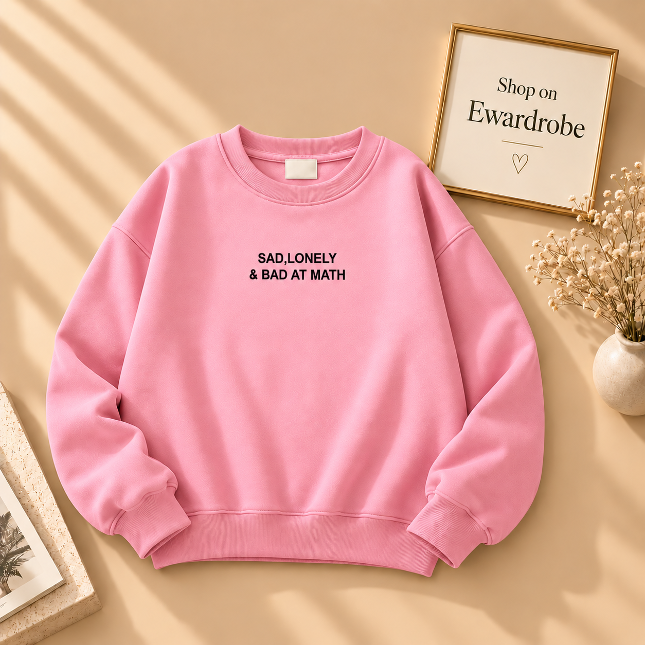 Sad, Lonely & Bad At Math Sweatshirt