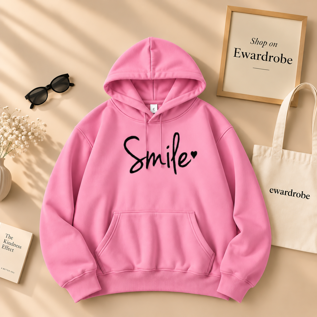 Smile Printed Hoodie