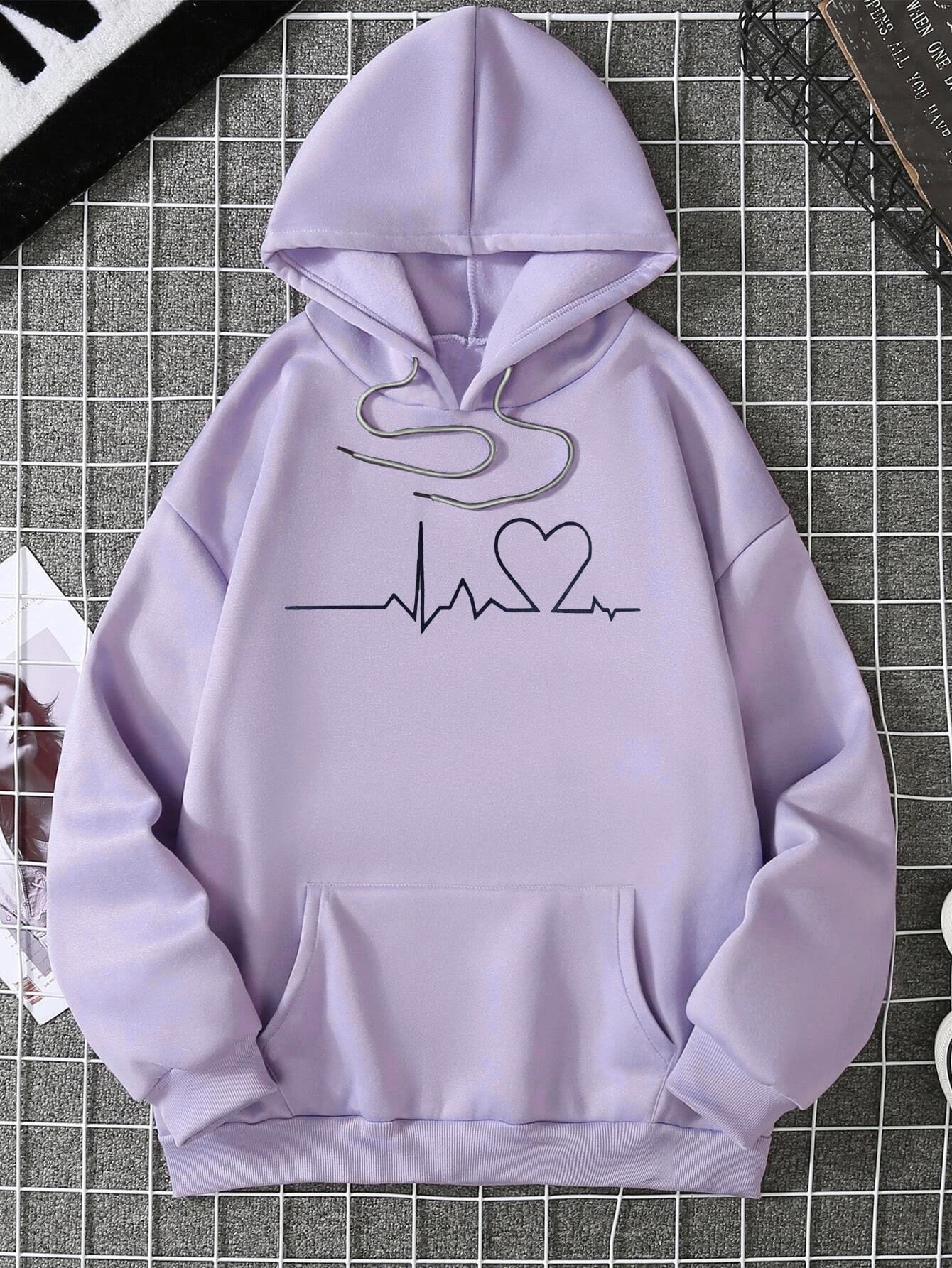 LILAC HOODIE HEART VIEN - teehoodie.co