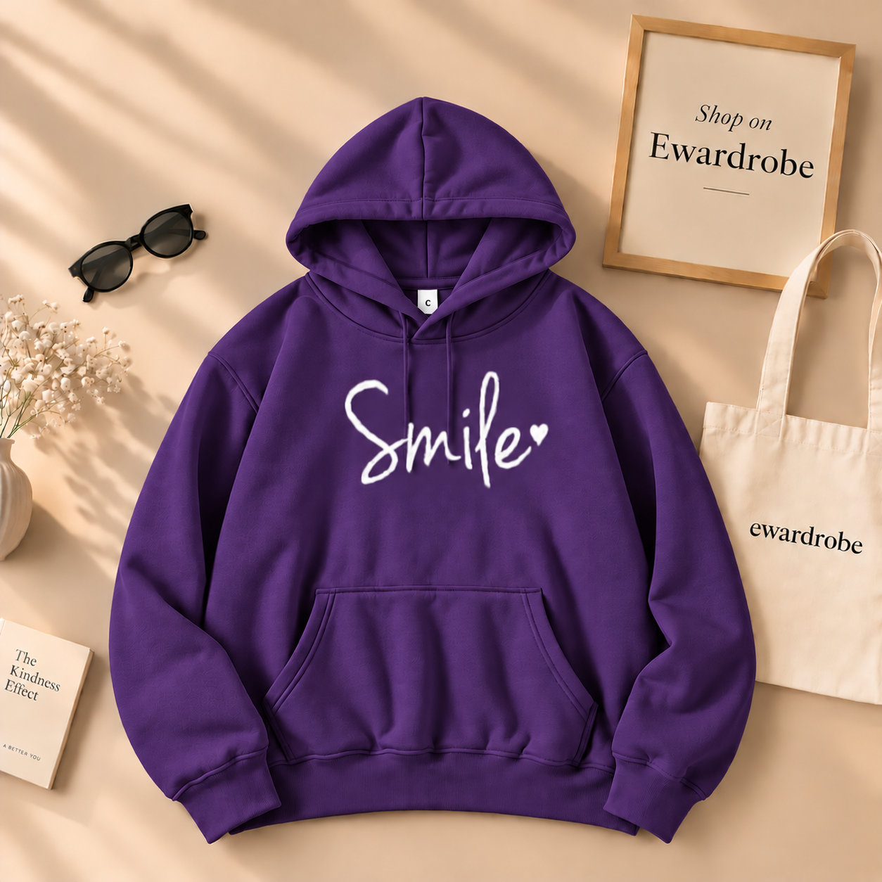 Smile Printed Hoodie