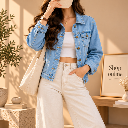 Sky Blue Denim Jacket