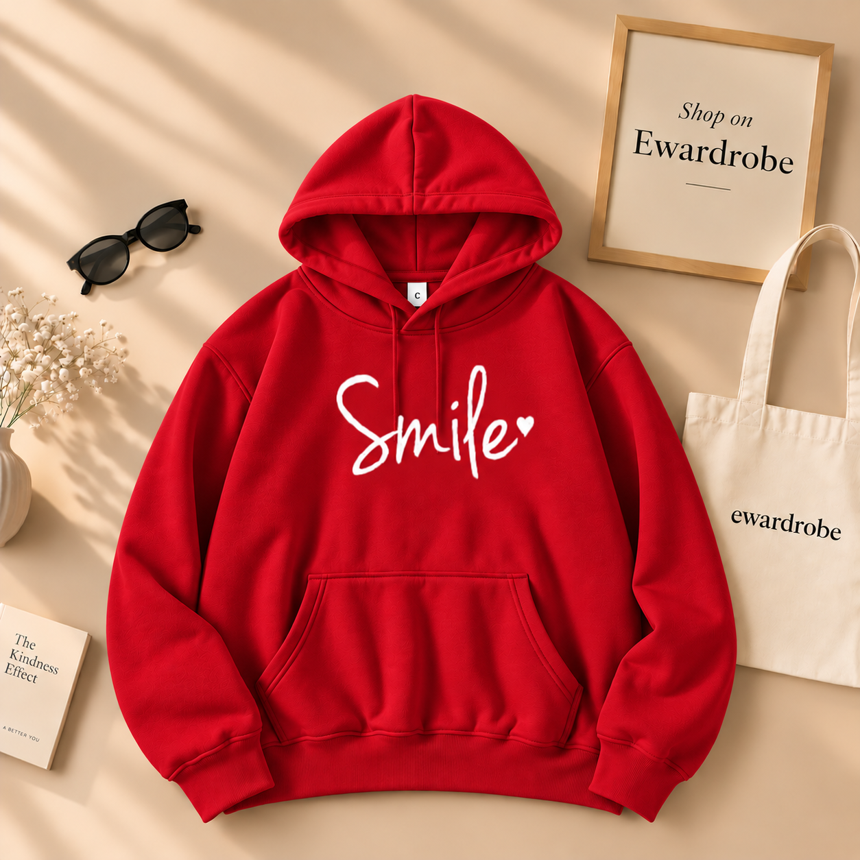 Smile Printed Hoodie