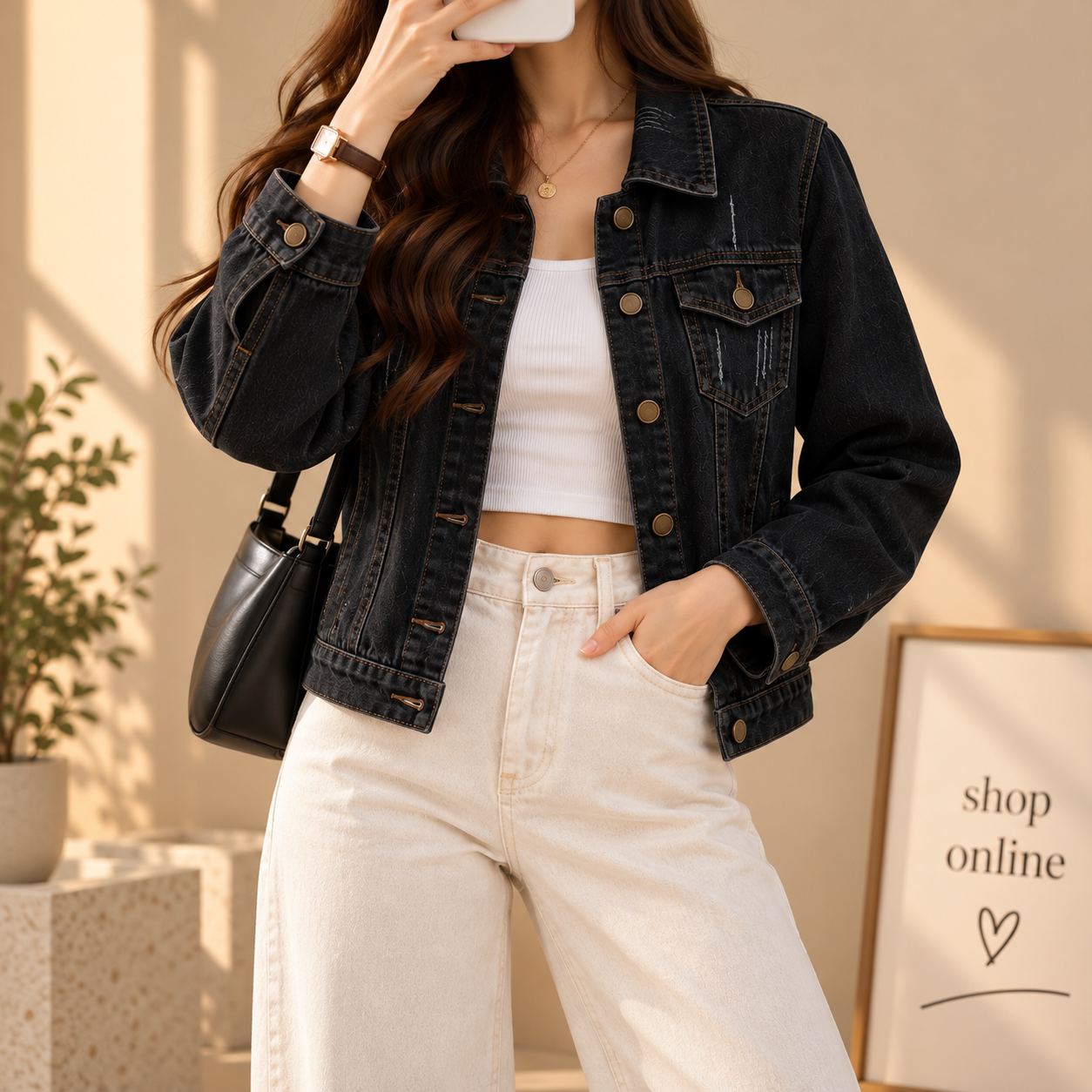 Black Denim Jacket