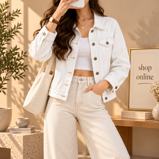 White Denim Jacket