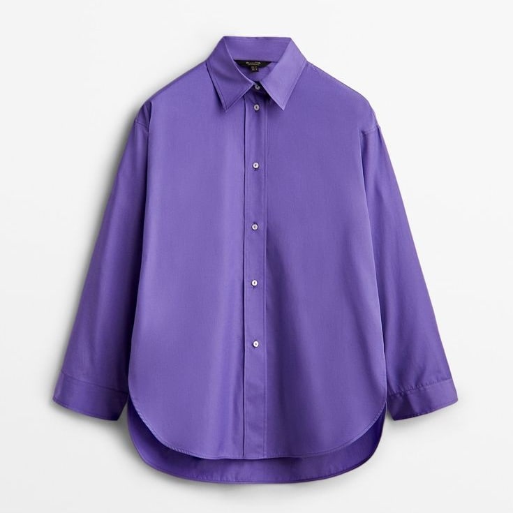 PURPLE BUTTON DOWN SHIRT - teehoodie.co