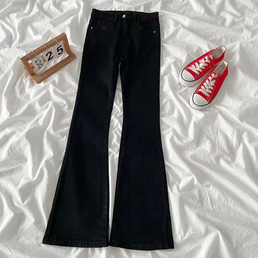 BLACK BELL BOTTOM JEANS