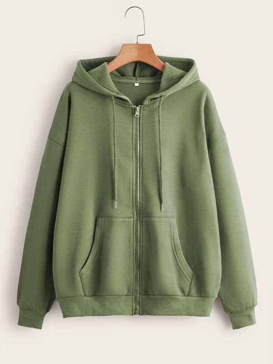 OLIVE GREEN ZIPPER