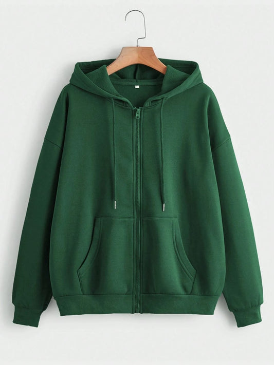 BOTTLE GREEN ZIPPER