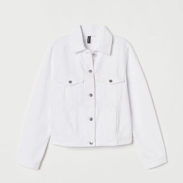 WHITE DENIM JACKET