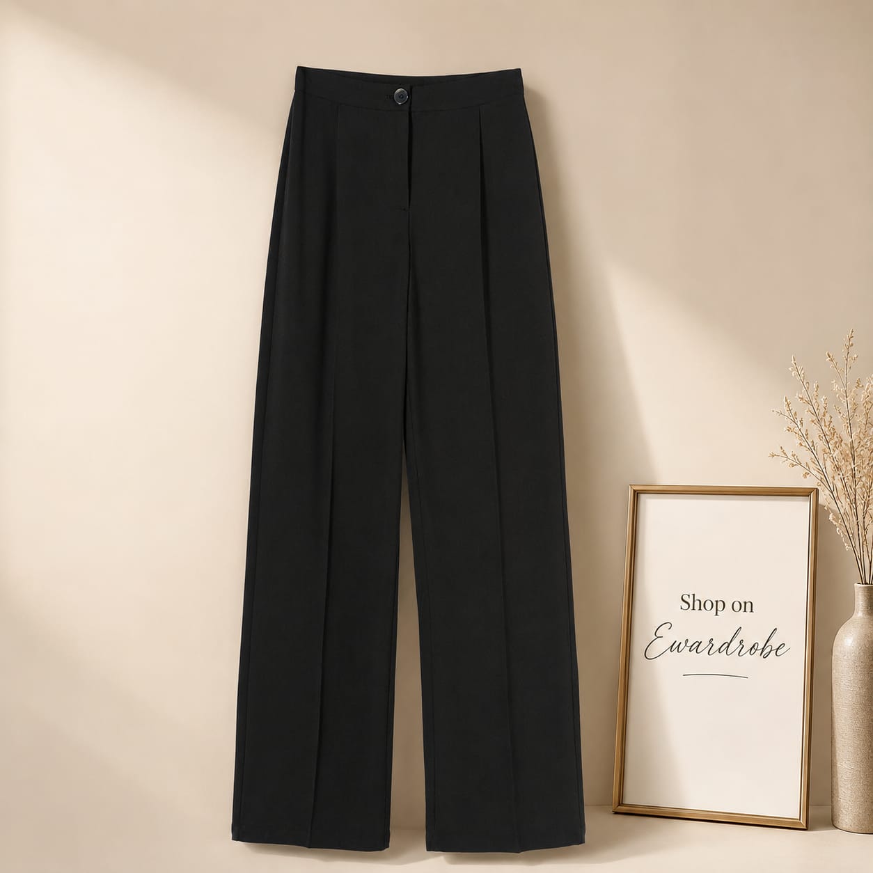 Black Formal Pant Wide Leg