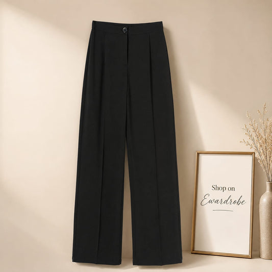 Black Formal Pant Wide Leg