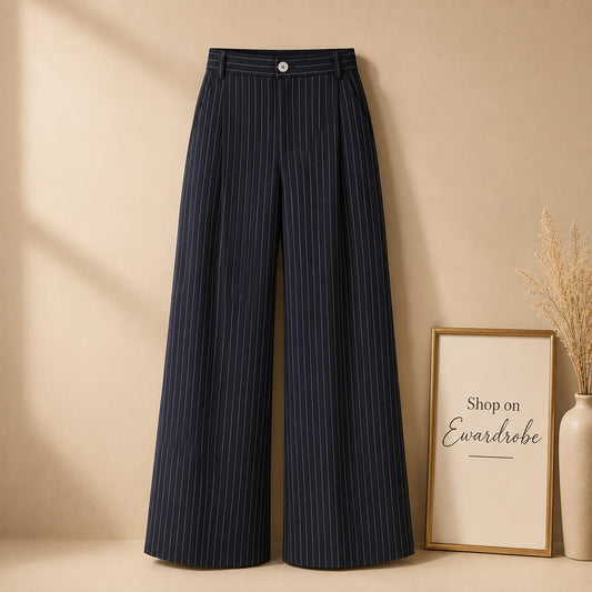 White Lining Formal Pant