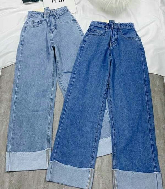 PACK OF 2 WIDE LEG JEANS ( ICE BLUE AND MID BLUE)