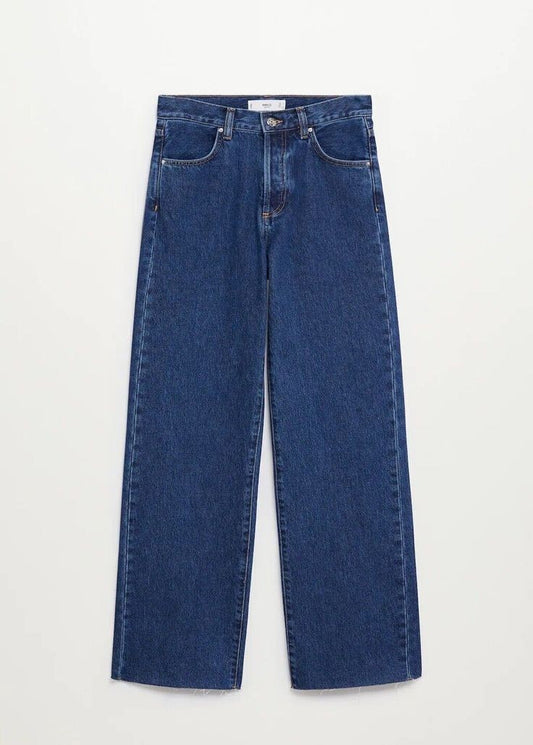 DARK BLUE WIDE LEG JEANS