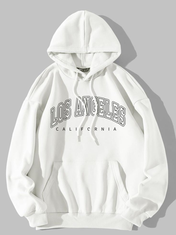 WHITE LOS ANGLES HOODIE