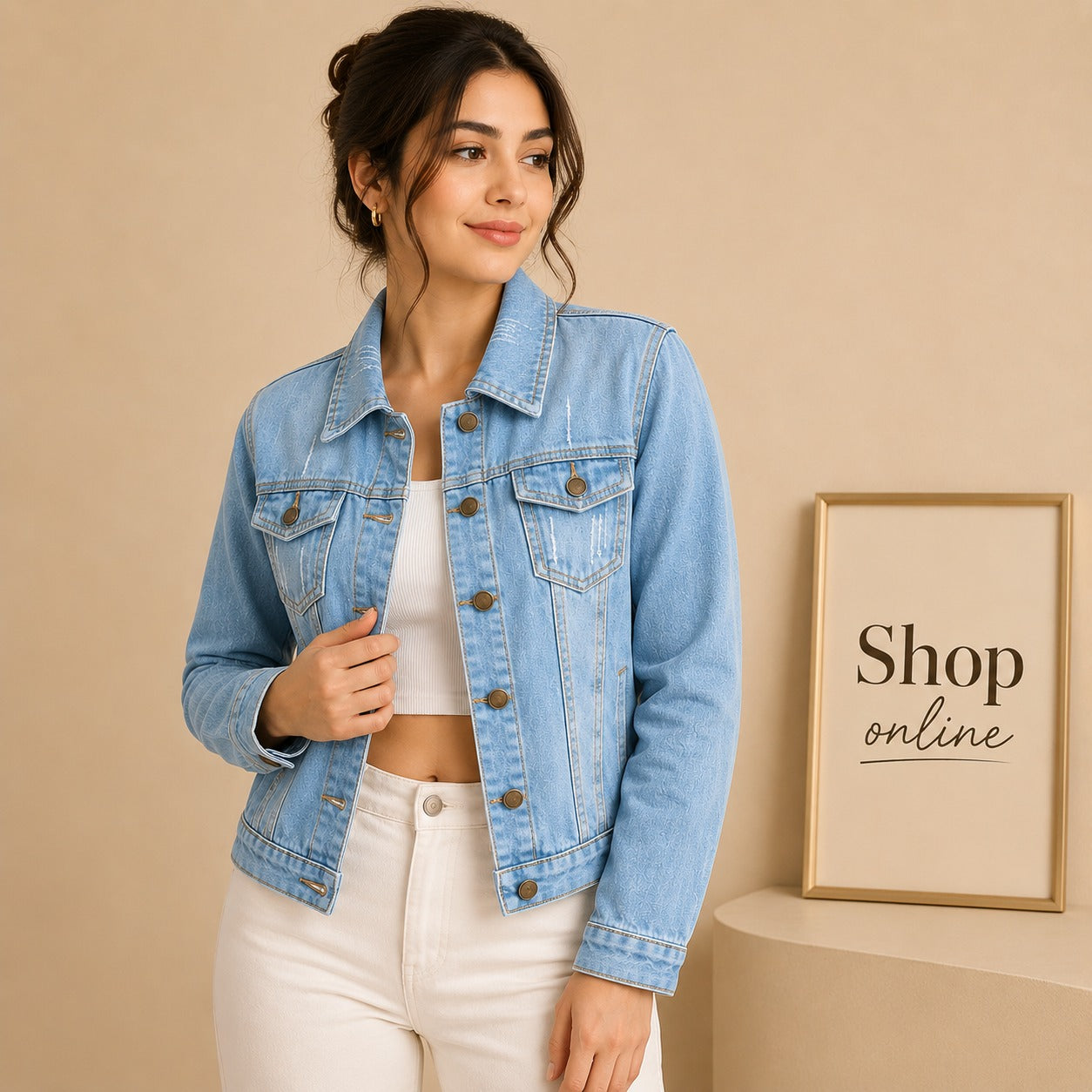 Sky Blue Denim Jacket