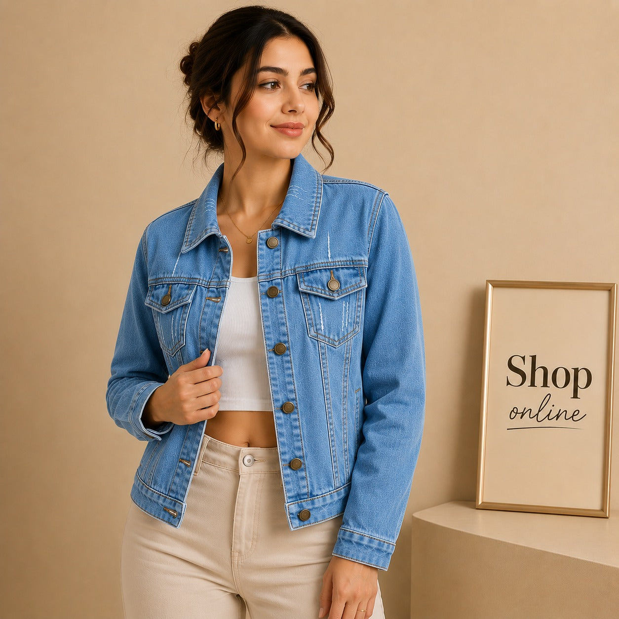 Mid Blue Denim Jacket