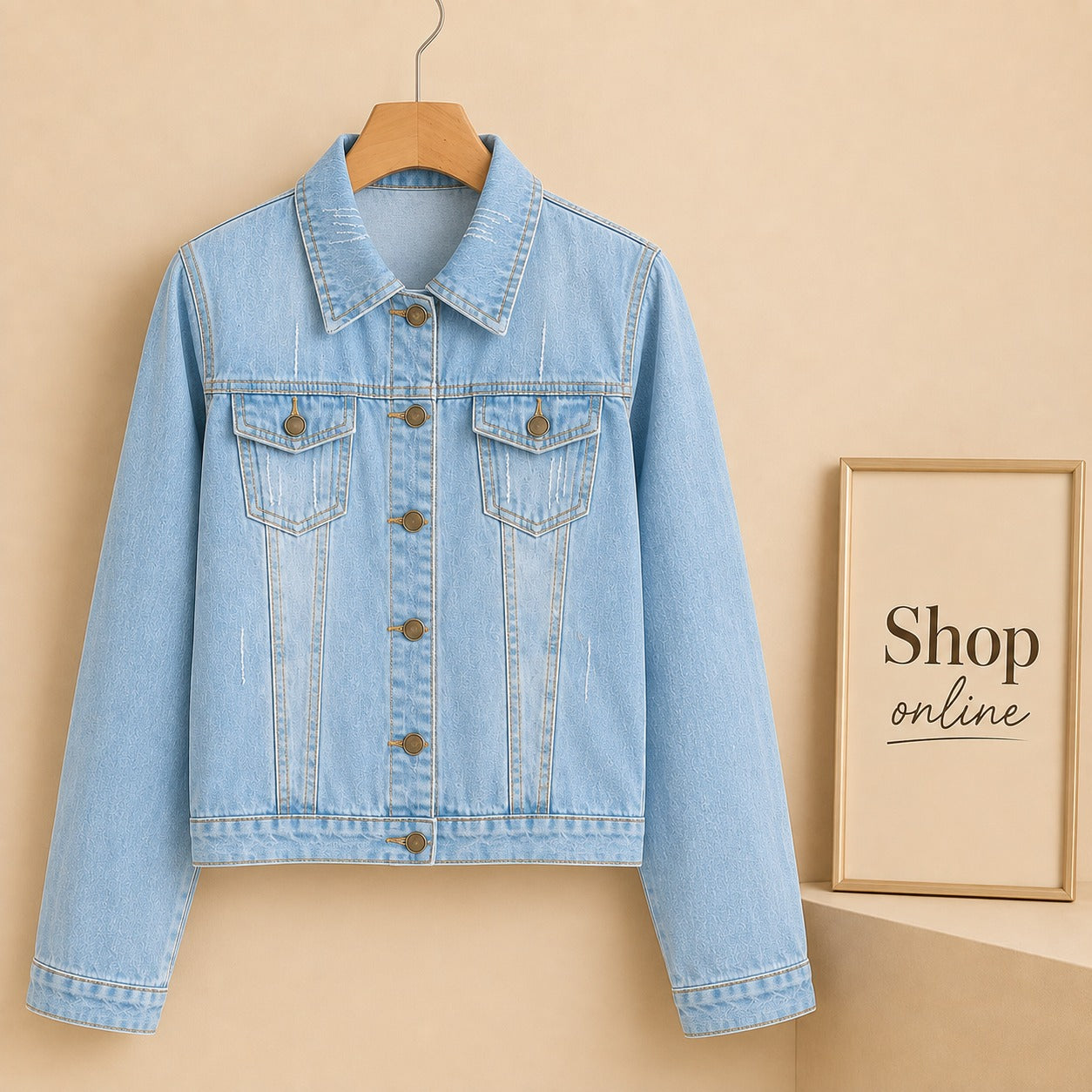 Sky Blue Denim Jacket