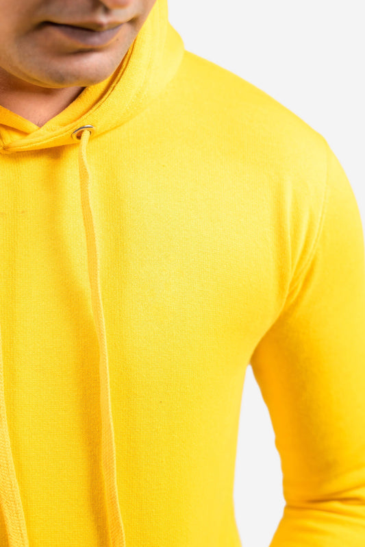 Basic Yellow Hoodie // Men - teehoodie.co