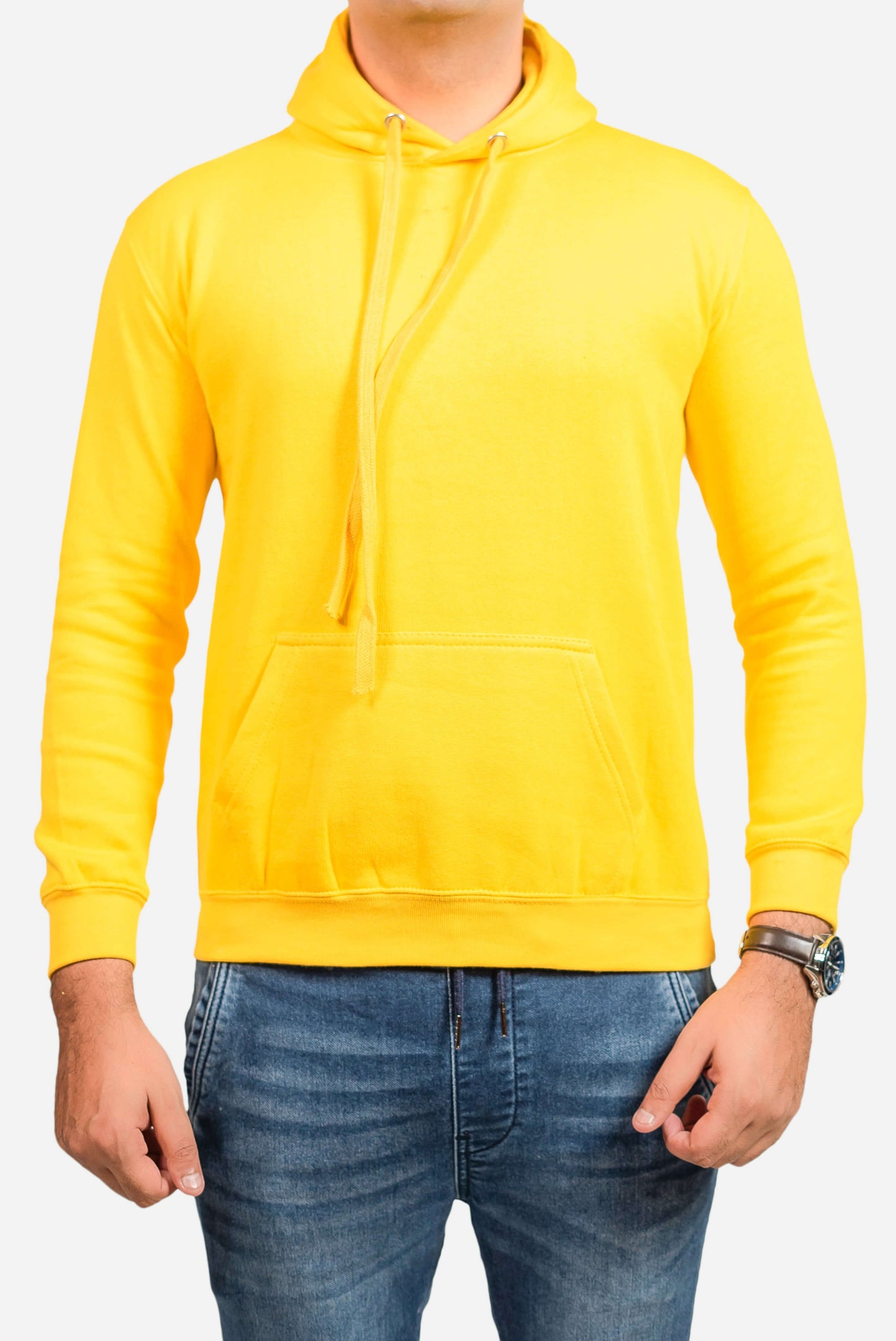 Basic Yellow Hoodie // Men - teehoodie.co