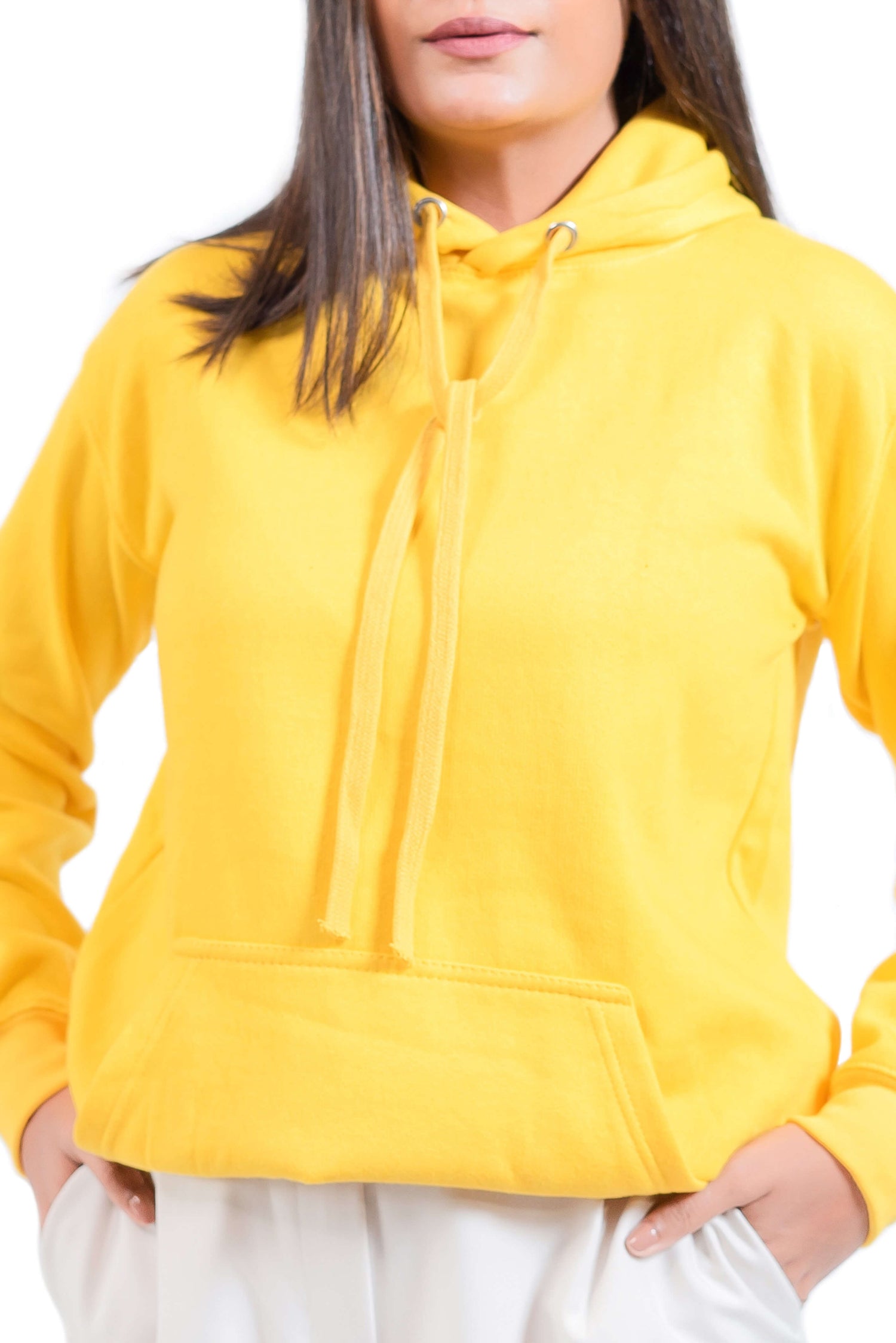 Basic Yellow Hoodie // Women - teehoodie.co