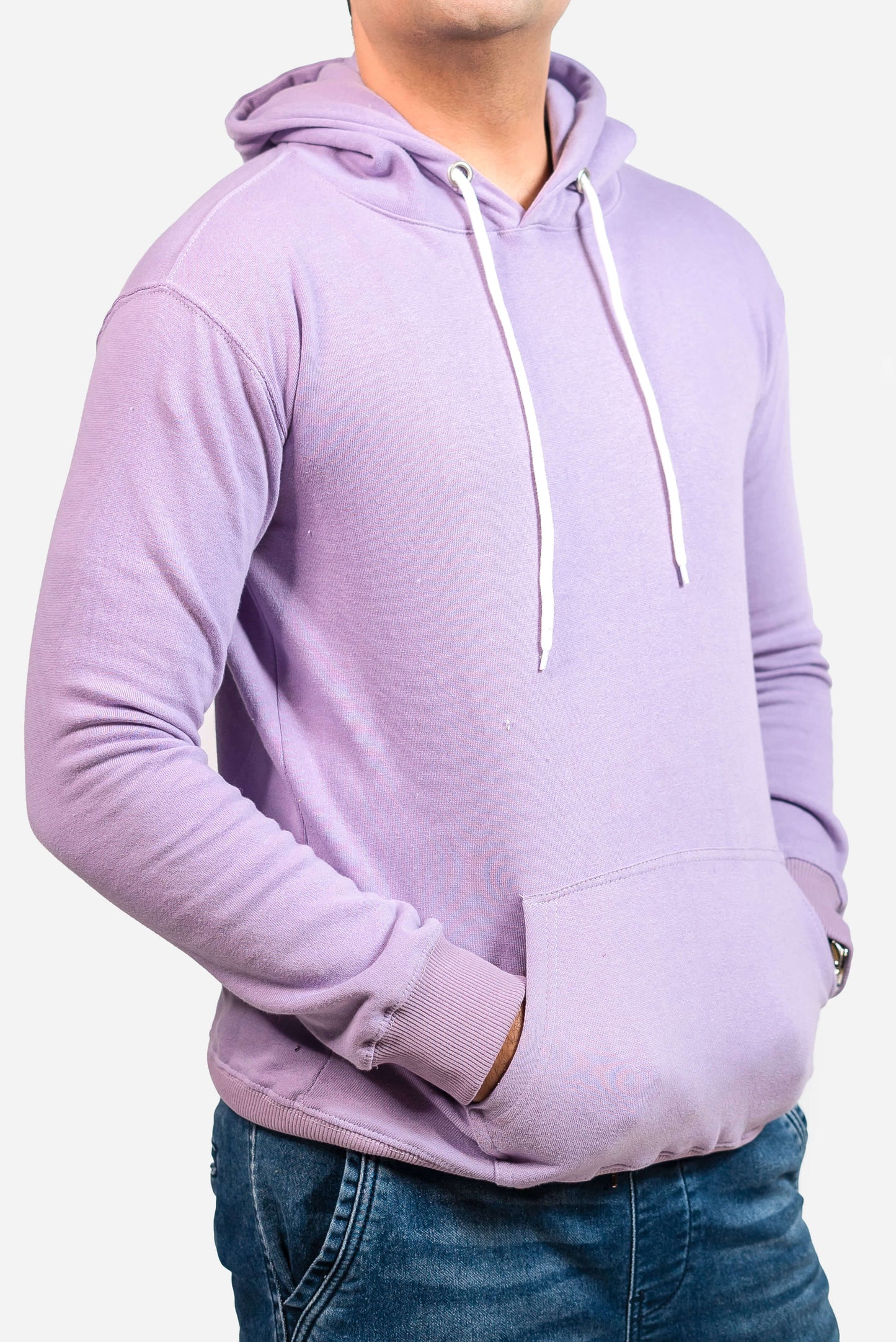 Basic Lavender Hoodie Men