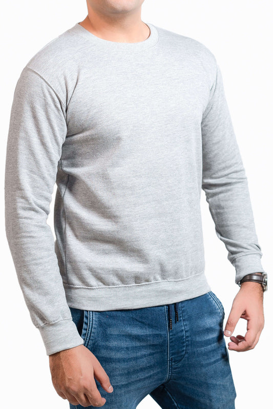 Basic Lt. Grey Sweatshirt // Men - teehoodie.co
