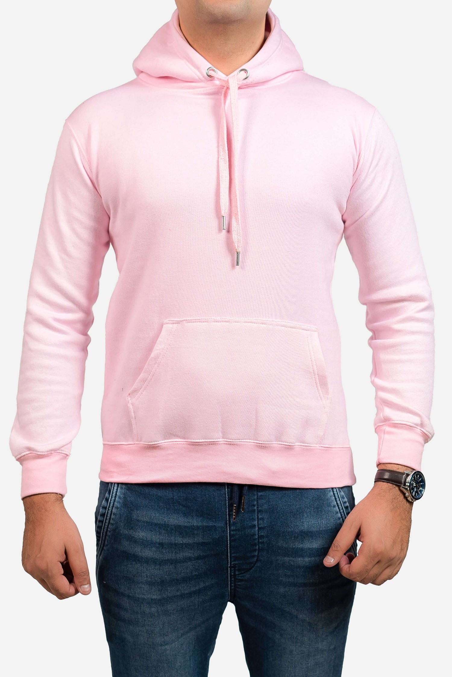 Basic Lt. Pink Hoodie // Men - teehoodie.co