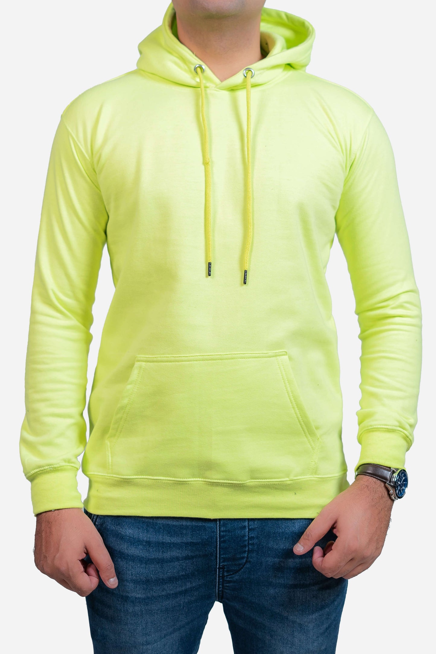 Basic Neon Green Hoodie // Men - teehoodie.co