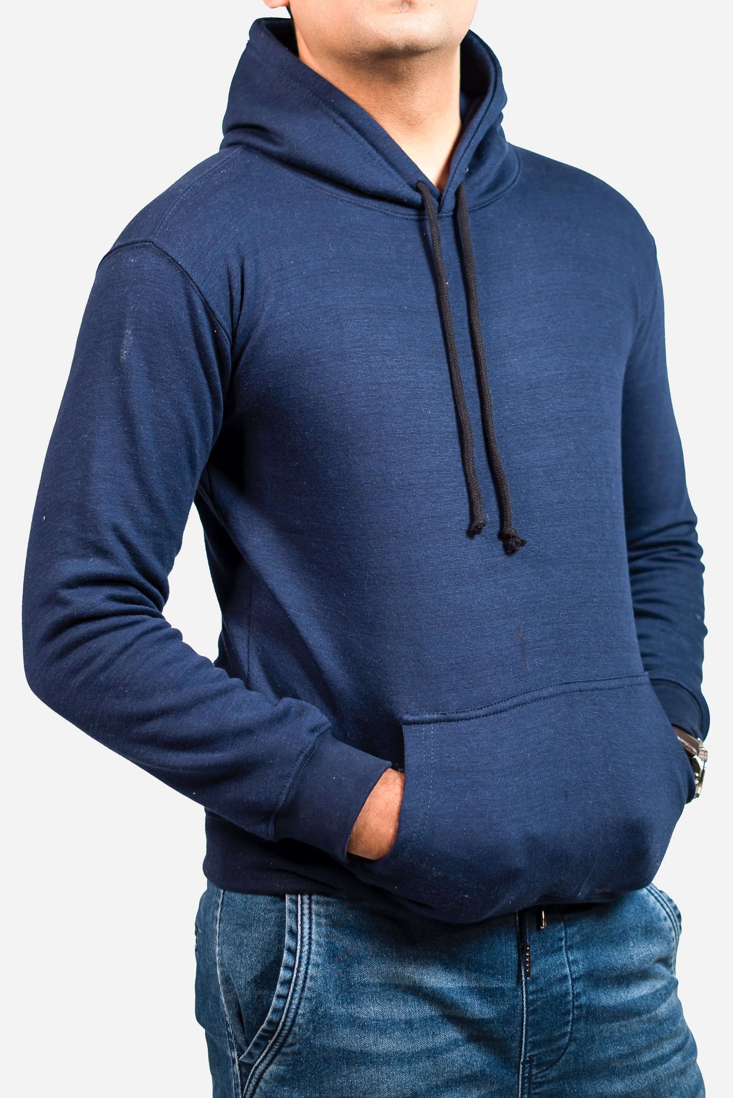 Basic Sea Blue Hoodie // Men - teehoodie.co