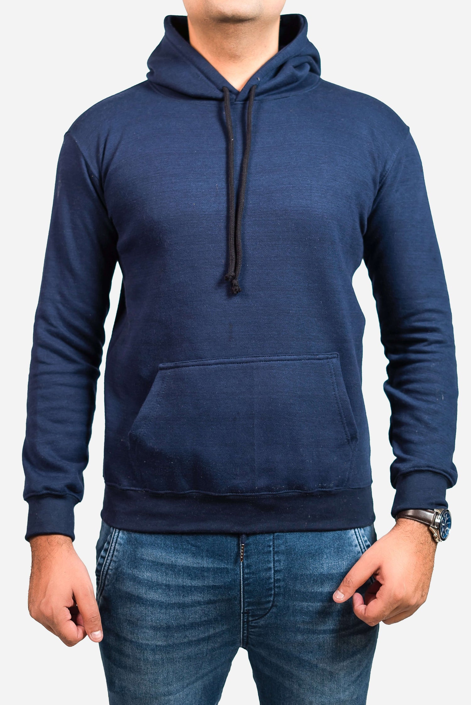 Basic Sea Blue Hoodie // Men - teehoodie.co