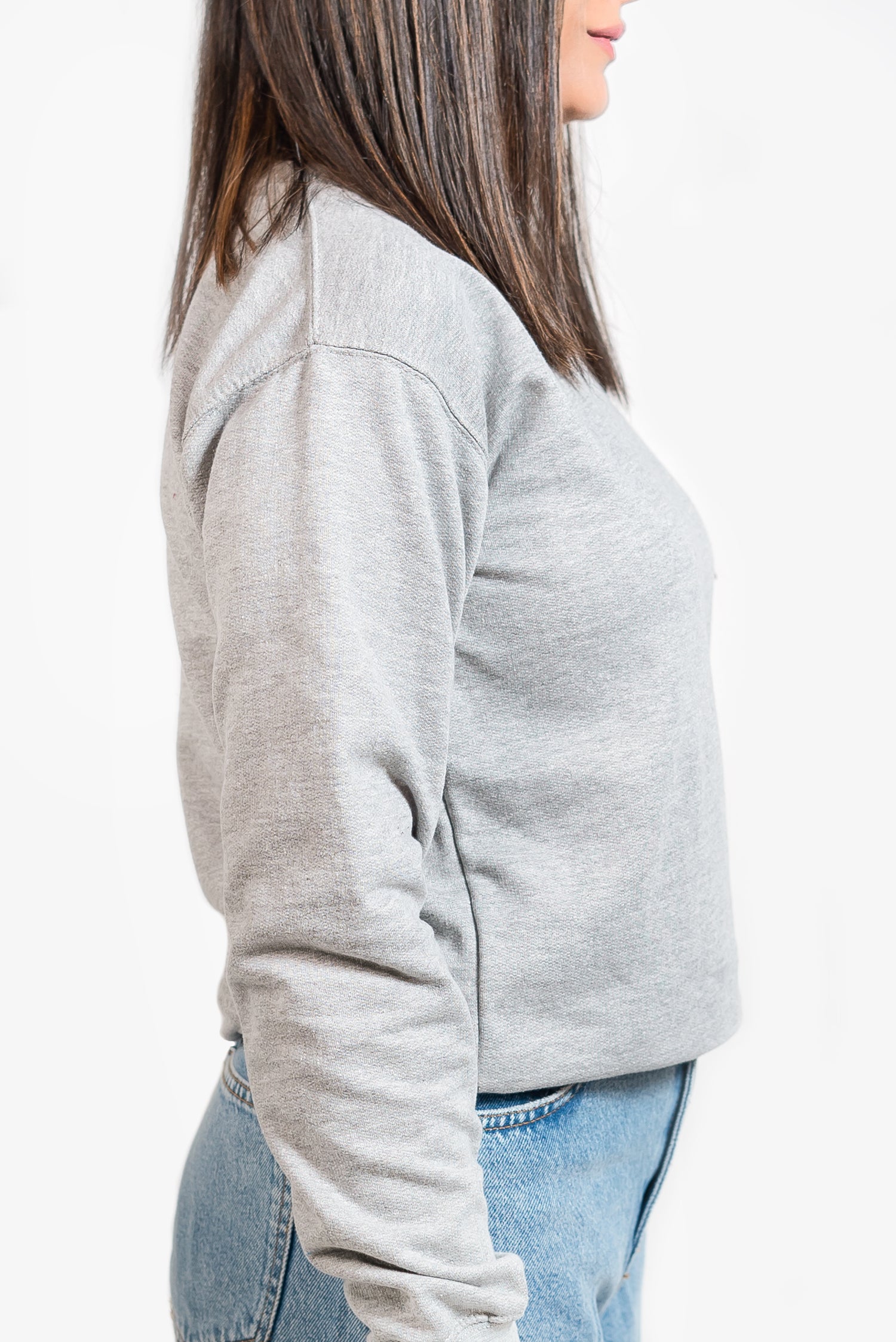 Basic Lt. Grey Sweatshirt // Women - teehoodie.co