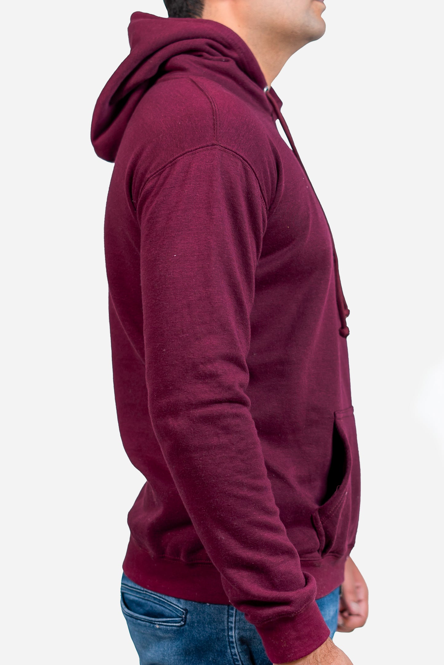 Basic Burgundy Hoodie // Men - teehoodie.co