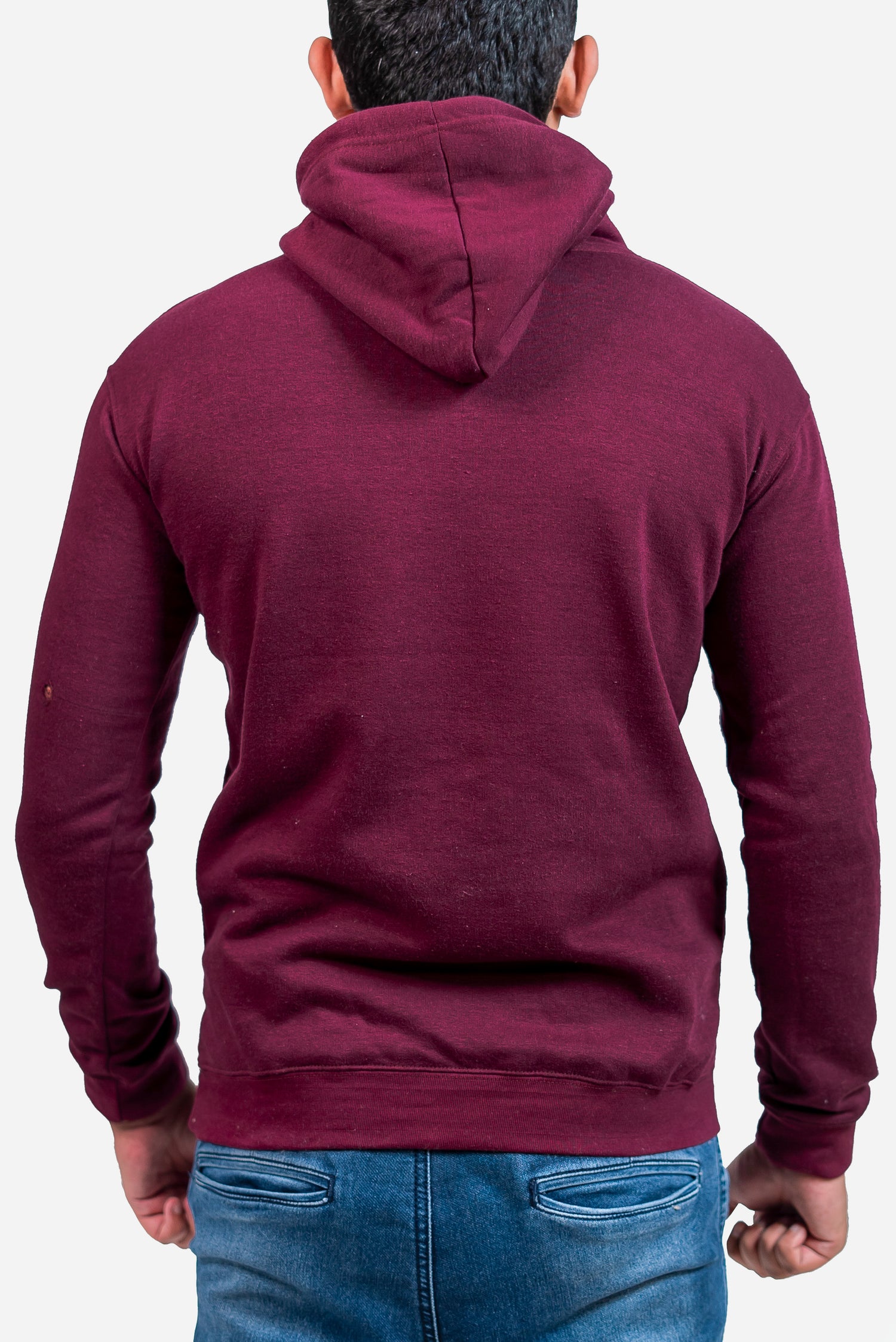 Basic Burgundy Hoodie // Men - teehoodie.co