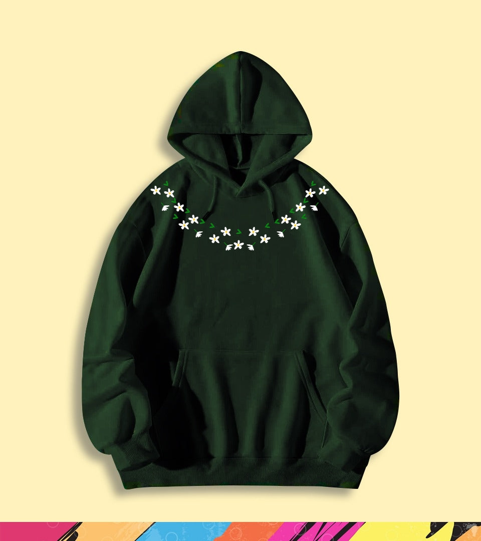 FLOWER NECK HOODIE - teehoodie.co