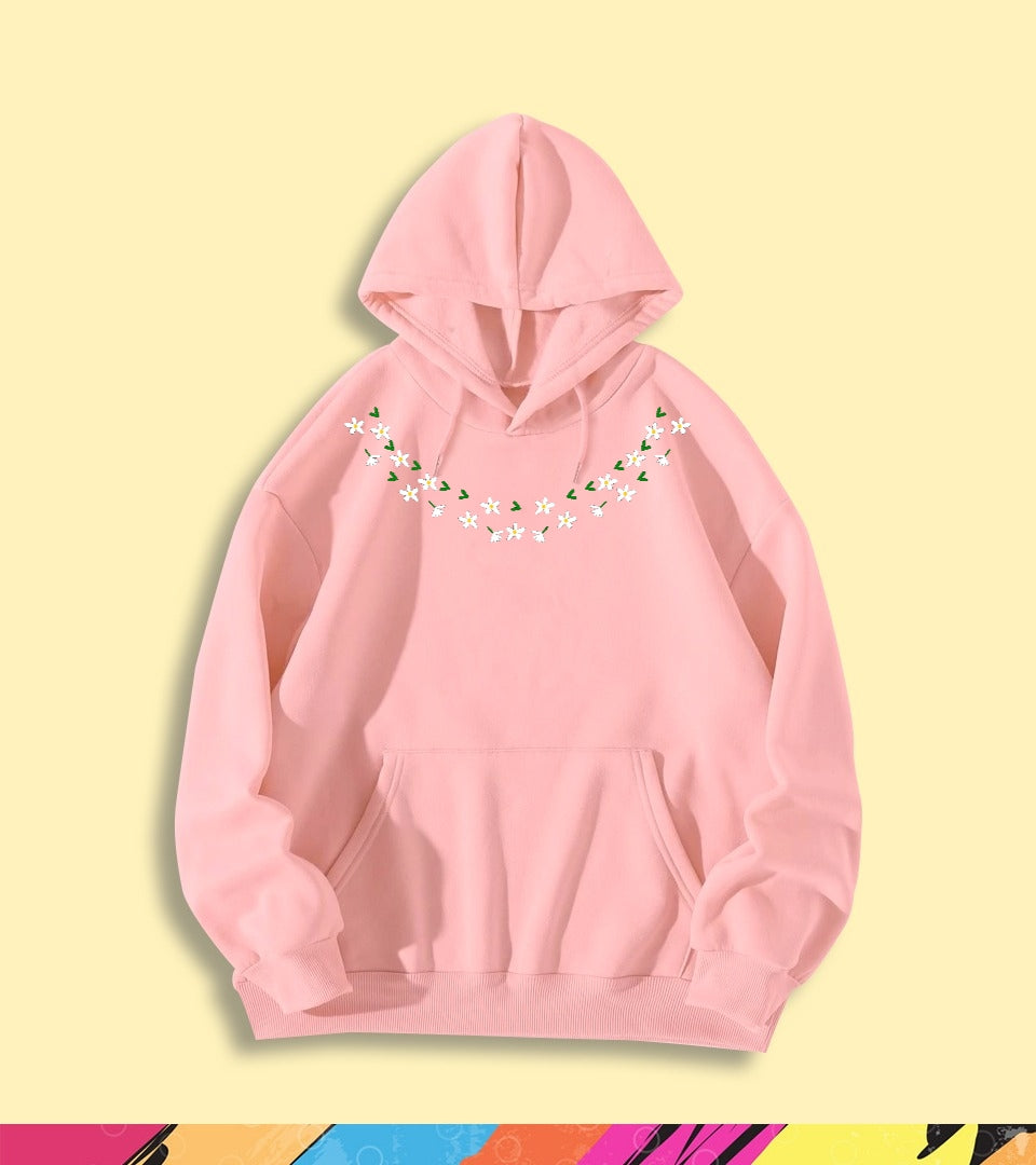 FLOWER NECK HOODIE - teehoodie.co