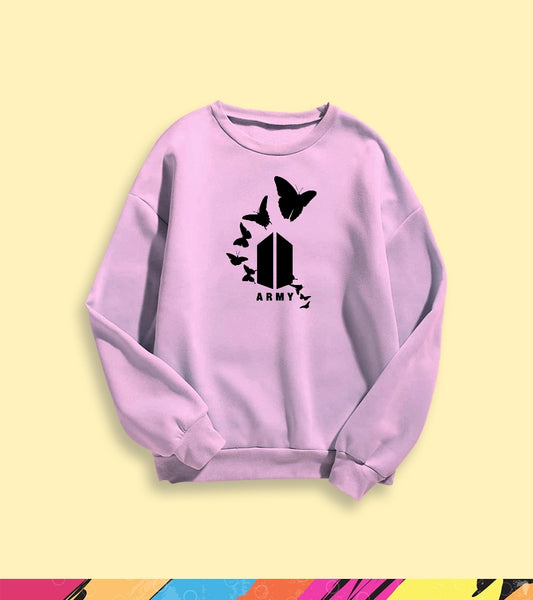 Army Butterfly Sweatshirt - teehoodie.co