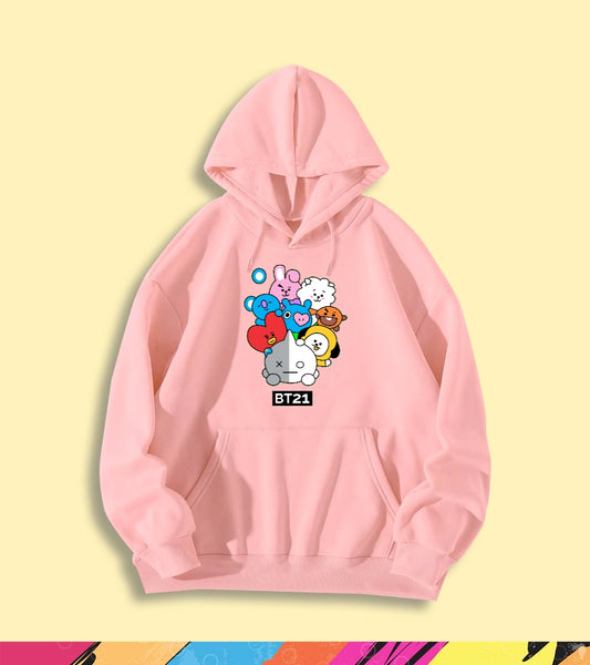 COLORFUL BT21 HOODIE - teehoodie.co