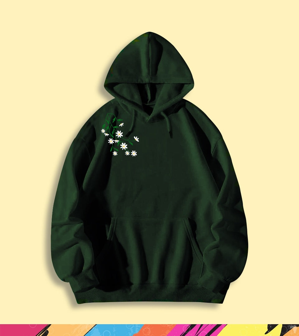 SHOULDER FLOWER HOODIE - teehoodie.co