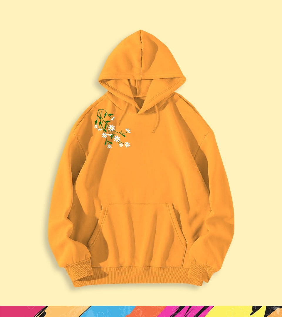 SHOULDER FLOWER HOODIE - teehoodie.co