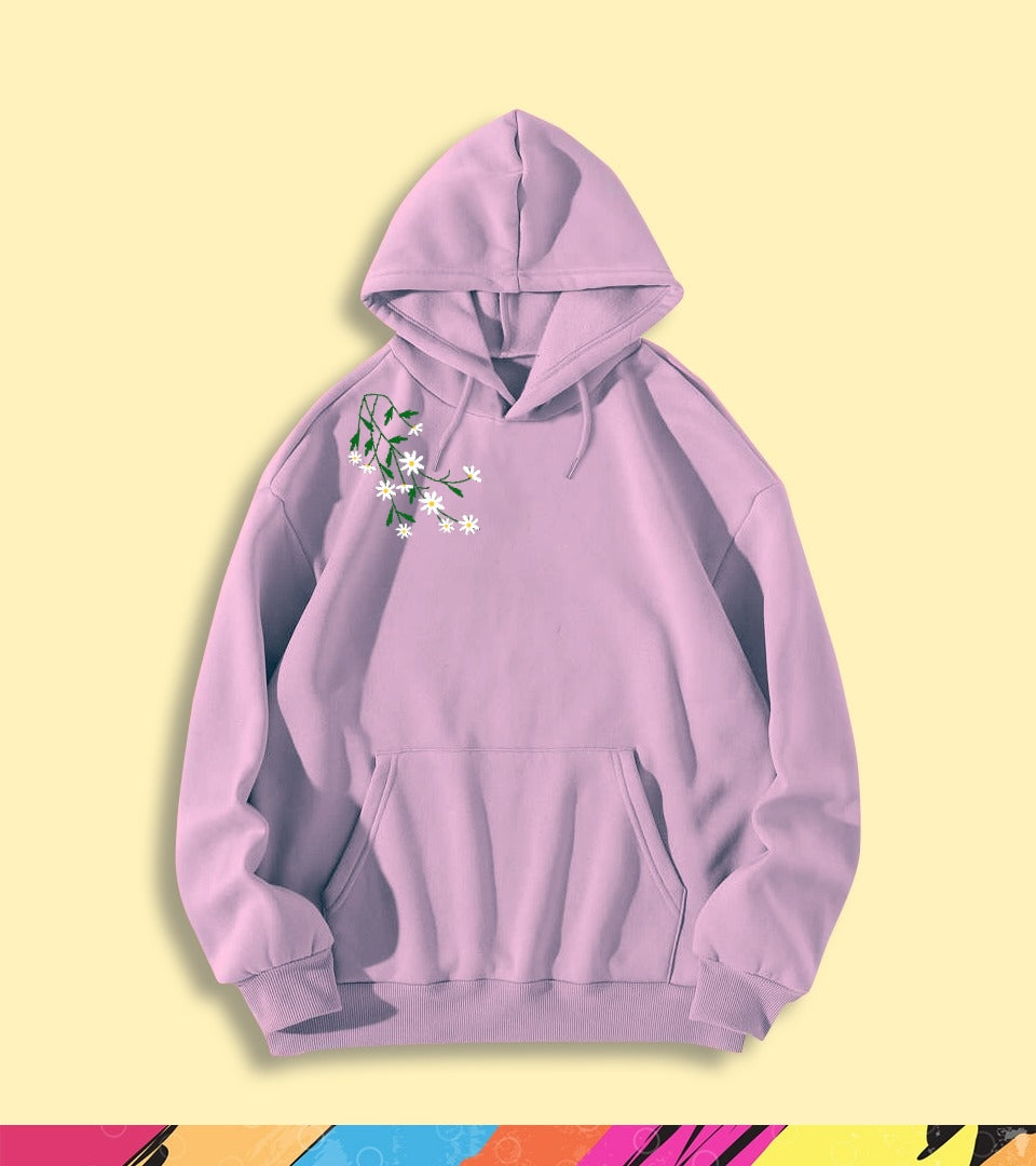 SHOULDER FLOWER HOODIE - teehoodie.co